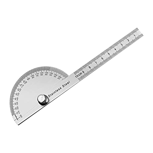 FEMONGY Winkelmesser Winkelmesser Metall 180° Edelstahl Goniometer mit Feststellschraube-Winkelmesser mit Skala Lineal für Schule Tischler DIY Malerei Zeichnung Anzeichnen FEMONGY Winkelmesser Winkelmesser Metall 180° Edelstahl Goniometer mit Feststellschraube-Winkelmesser mit Skala Lineal für Schule Tischler DIY Malerei Zeichnung Anzeichnen von FEMONGY