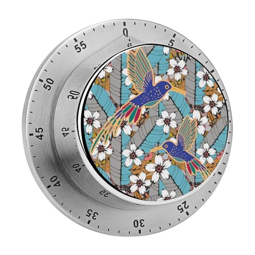 Magnetischer Countdown Vögel Und Blumen Küchentimer Stoppuhr Timer Kurzzeitwecker Für Kochen Backen Küche 8cm von FENAC