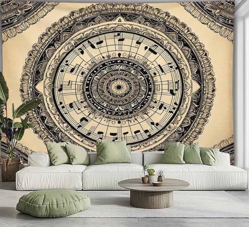 FENDROM Wandteppich mit Blumenmuster, indischer Musik-Wandbehang, Boho-Wandkunst, Mandala, Raumdekoration, Wandteppiche für Schlafzimmer, Wohnzimmer, Wohnheim FENDROM Wandteppich mit Blumenmuster, indischer Musik-Wandbehang, Boho-Wandkunst, Mandala, Raumdekoration, Wandteppiche für Schlafzimmer, Wohnzimmer, Wohnheim von FENDROM