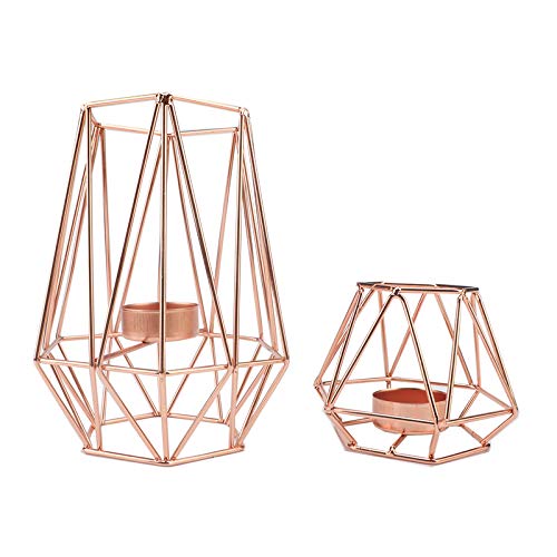 Feng Kerzenhalter aus Metall,Geometrische Kerzenhalter, moderner Kerzenständer aus Eisen,Kerzenhalter im einfachen Stil. von Feng