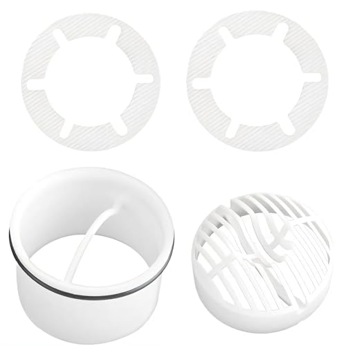 FENGCHUANG Haarsieb für Dusche Set, Haarfänger 4er-Set, Ersatz Tauchrohr Haarfänger Dusche, Haarsieb für Ablaufgarnituren/Duschabläufe von FENGCHUANG