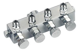 Luftverteiler für 4 Schläuche 1/8 Airbrush Fengda® BD-13-4 von FENGDA® ORIGINAL