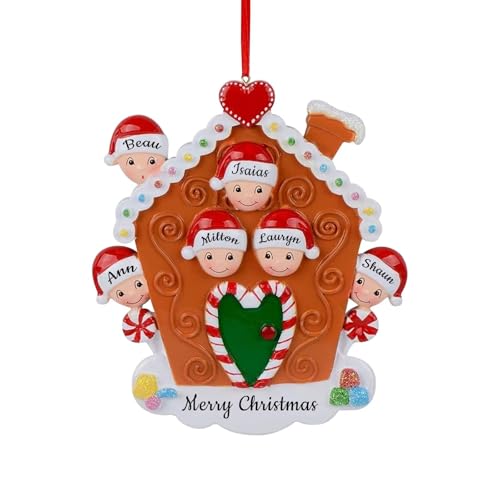 2024 Christbaumschmuck,Individueller Namen Segen Weihnachtsschmuck,Schöne Ornamente aus Harz,Personalisierter Baumschmuck für Weihnachten, Familie/Freunde von FENGHUO