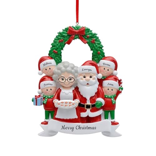 DIY Familie Weihnachten hängende Ornament,Personalisierte Name Weihnachtsschmuck,Personalisierte Christbaumschmuck,Weihnachten hängende Ornament mit Segen von FENGHUO