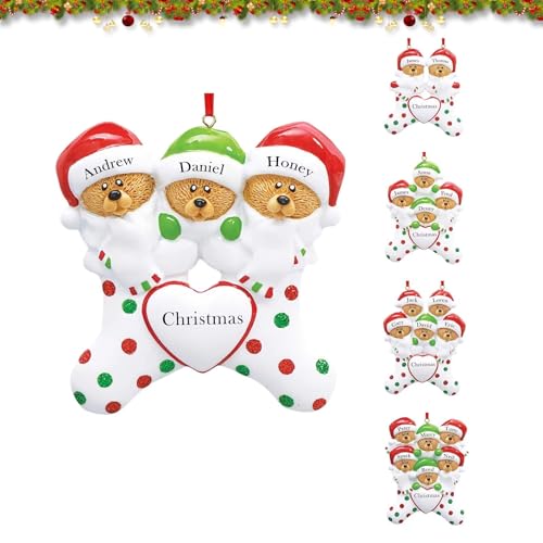Personalisiertes Braunbär-Weihnachtsornament,Brauner Bär Ornament mit Namen,Custom Weihnachtsbaumschmuck,2024 Familie, Niedlich Liebender Brauner Bär Ornament Personalisiertes Braunbär-Weihnachtsornament,Brauner Bär Ornament mit Namen,Custom Weihnachtsbaumschmuck,2024 Familie, Niedlich Liebender Brauner Bär Ornament von FENGHUO