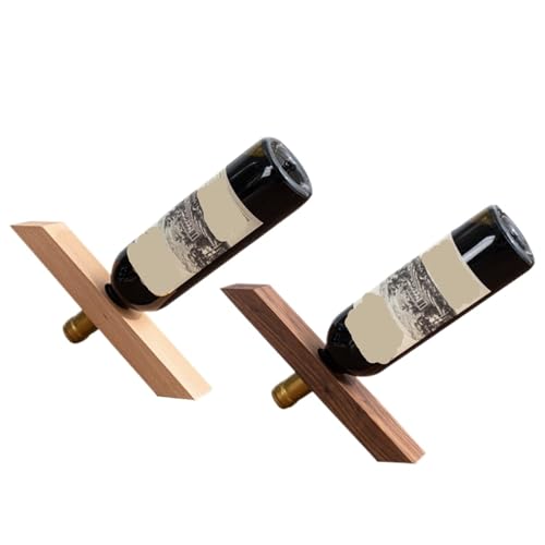 FENGJISUN Ausgewogener Weinregalhalter Aus Holz Mit Mittelloch(Multi-Colored) von FENGJISUN