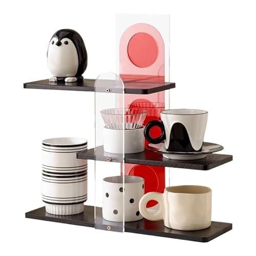 FENGJISUN Kaffeebecher Tassen Regal Multifunktionales Tassen-Aufbewahrungsregal, Desktop-Becher-Präsentationsregal Kaffeebar Zubehör von FENGJISUN