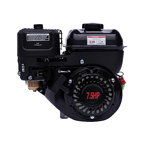 7.5 PS 5.1 kw Benzinmotor, 4-Takt Einzylinder Standmotor Kartmotor Industriemotor Standmotor Benzin Motor 3600 U/min Antriebsmotor Schwerlastmotor, luftgekühlt Seilzugstart von FENGLY