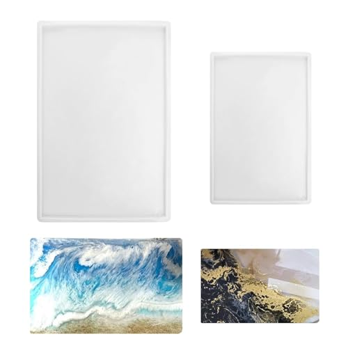 Epoxidharz Formen Große Silikonform Tablett Rechteckig Kleine Tray Silikonformen Resin Mold Tee Tablett Obsttablett Silikonform Epoxy DIY Dekorative Tabletts für Handgefertigte Projekte 2 Stück Epoxidharz Formen Große Silikonform Tablett Rechteckig Kleine Tray Silikonformen Resin Mold Tee Tablett Obsttablett Silikonform Epoxy DIY Dekorative Tabletts für Handgefertigte Projekte 2 Stück von FENGQQKJ
