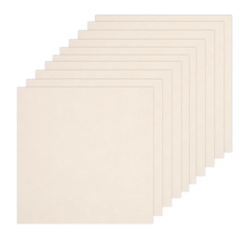 Selbstklebende Teppichfliesen Teppich Fliesen Teppichboden PVC Bodenbelag Filz Vinylboden Klebefliesen Boden Teppiche Selbstklebend Strapazierfähiger Boho Teppich Beige für Wohnung, Büro 30cm 10 Stück von FENGQQKJ