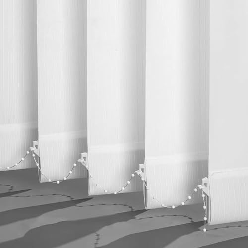 FENGSHOUU Lamellenvorhang Verdunkelungsjalousie,Raumverdunkelnd 100% Komplettset Vertikaljalousie,Blickdicht Halbtransparent Schiebevorhang,für Zuhause Büro,Anpassbar,Breite×Höhe (170cm x 220cm) von FENGSHOUU