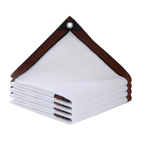 FENGSHOUU Schattiernetz Weiß,Schattierungsnetz Garten,Schattennetz mit ösen,98% Sonnenschutz Netz,Atmungsaktive Anti UV,für Balkon Terrass Auto Pflanzen Garten,Leicht und Haltbarkeit (300cm x 900cm) von FENGSHOUU