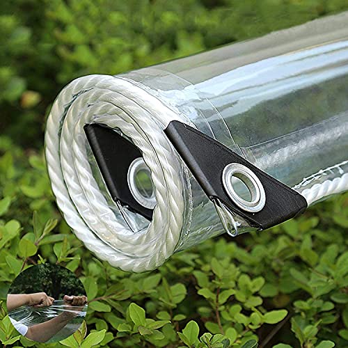 FENGSHOUU wasserdichte Transparente PVC Plane mit Ösen,Wetterfeste Plane Strapazierfähige Vordächer Faltbar,0,35mm Regenschutz Abdeckplane für Gartenmöbel Pflanzen Gewächshaus Pet Hutch Dach(2.6x3m) FENGSHOUU wasserdichte Transparente PVC Plane mit Ösen,Wetterfeste Plane Strapazierfähige Vordächer Faltbar,0,35mm Regenschutz Abdeckplane für Gartenmöbel Pflanzen Gewächshaus Pet Hutch Dach(2.6x3m) von FENGSHOUU