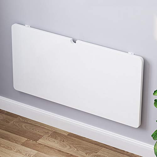 Holz Wandklapptisch Wand Bürotisch Küchentisch Schwimmender Laptoptisch Esstisch Schreibtisch Klapptisch Computertisch Faltbarer Hängender Arbeitstisch Wandtisch Wandschrank,Weiß(60x50cm/24x20in) von FENGSHOUU
