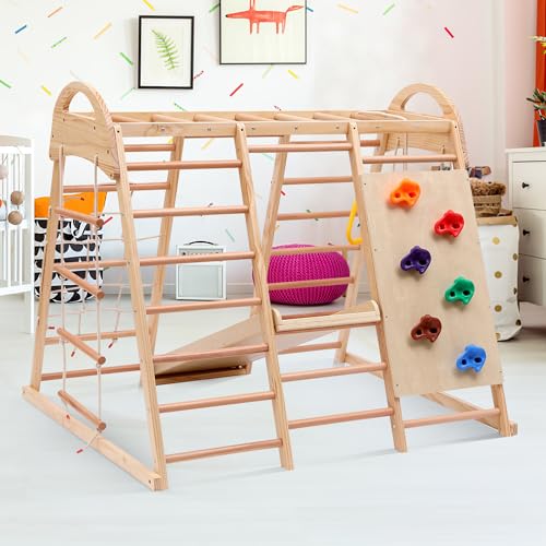 FENGSSLL 7-in-1 Klettergerüst mit Kletterleiter, Kletterplattenrutsche, EIN Netz zum Klettern, Kletterstein aus Kunststoff,für Kinder im Alter von 2 bis 5 Jahren FENGSSLL 7-in-1 Klettergerüst mit Kletterleiter, Kletterplattenrutsche, EIN Netz zum Klettern, Kletterstein aus Kunststoff,für Kinder im Alter von 2 bis 5 Jahren von FENGSSLL