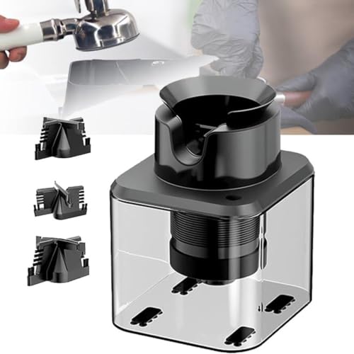FENGSSLL Elektrischer automatischer Kaffeesatzreiniger für den Griff der Espressomaschine – mit Bürste und Pulverwischer. Reinigungsmaschine – kommerzieller 58-mm-Kaffee-Siebträgerreiniger von FENGSSLL