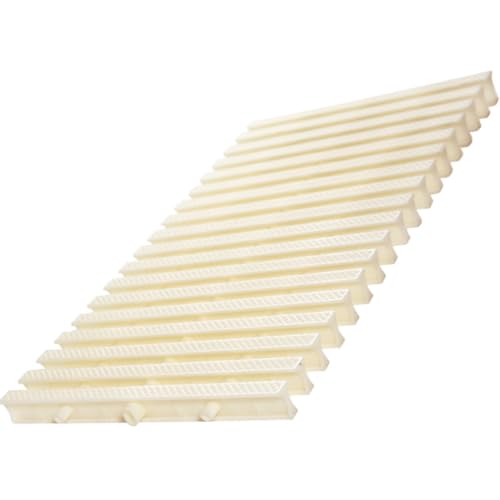 Spleißbares Schwimmbadgitter, Duschablaufgitter, Kanalgitter, spleißbare Ablaufgitterabdeckung,Bone-30x100CM/5pcs von FENGSSLL