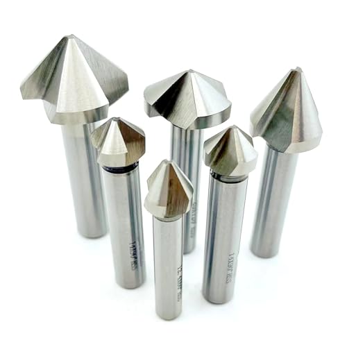 FENGXCUI 1PCS 6,3mm-60mm 60 Grad/90 Grad 120 Grad 1 Flöte/3 Flöte HSS Fase Anfasen Ende Mühle Cutter Bit fasen Bohrer(35mm,Three 3 Flute_120 Degree) von FENGXCUI
