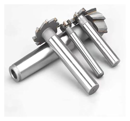 FENGXCUI Geschweißter T-Nuten-Fräser aus YG8-Legierung, Wolframstahl, rauer Einsatz, gerader Schaft for hartes Metall, Keilnut-Schaftfräser-Werkzeug(16D-6h-10d-4T) von FENGXCUI