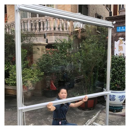 FENGZEQUAN Transparent Wasserdichtes Roll-Up-Rollo,Regenschutz PVC Rollläden,Durchsichtige Garten Pergola Türen,wetterfest,Seitenrollo Außenrollo,für Garten Gewächshaus(W135*H250cm/W53.14*H98.42in) FENGZEQUAN Transparent Wasserdichtes Roll-Up-Rollo,Regenschutz PVC Rollläden,Durchsichtige Garten Pergola Türen,wetterfest,Seitenrollo Außenrollo,für Garten Gewächshaus(W135*H250cm/W53.14*H98.42in) von FENGZEQUAN