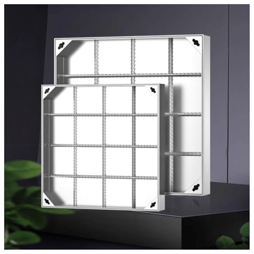 Schachtabdeckung Aluminium, Eingebettete Schachtdeckel mit Rahmen, Gullideckel Versenkte Schachtdeckel, Unsichtbare Inspektionsdeckel für Innen- und Außen Szenen(8cm,90 * 90cm/35.4 * 35.4in) von FENGZEQUAN