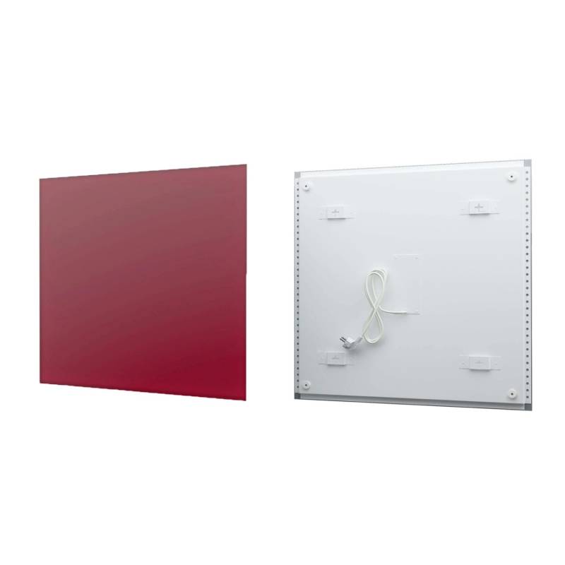 Fenix Infrarotheizung ECOSUN Glasheizung 300W 58,5 x 58,5 x 3,9cm Weinrot von FENIX