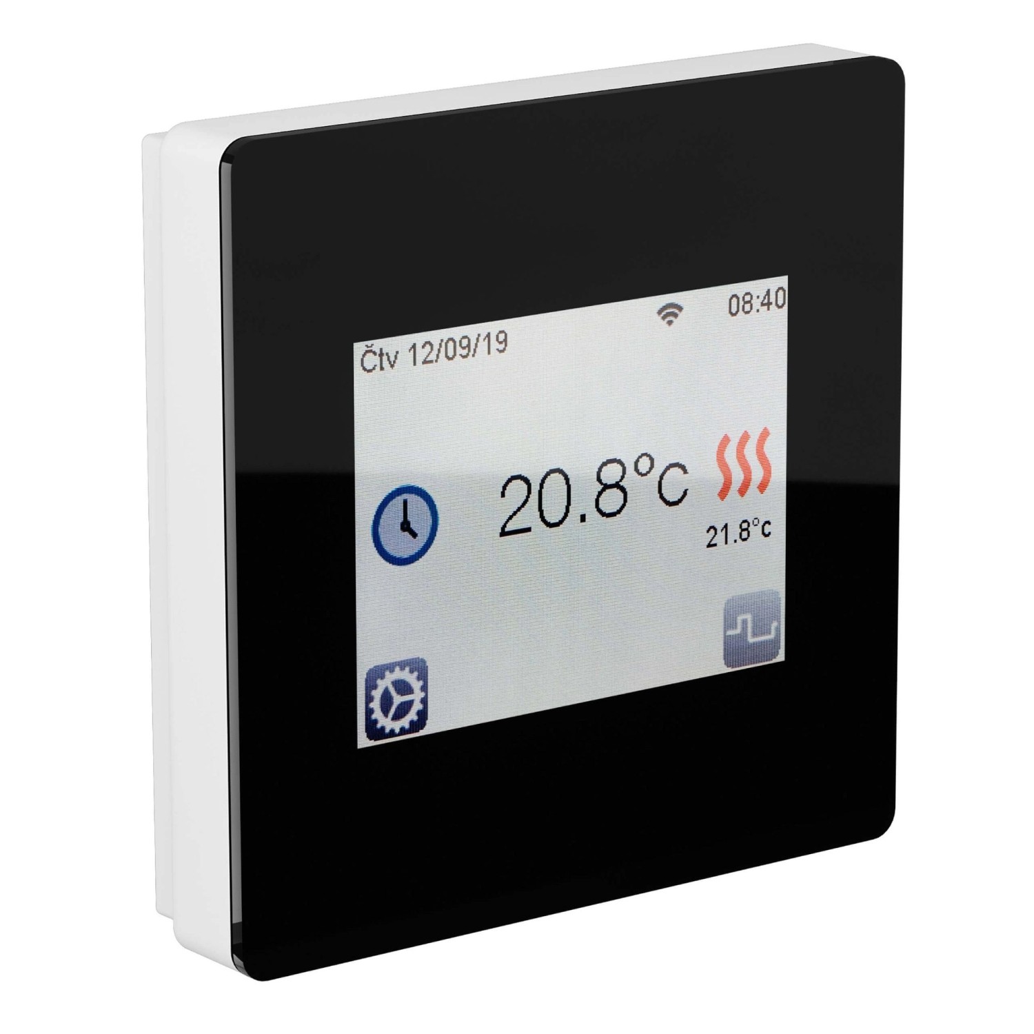 Fenix Thermostat TFT Wifi Schwarz mit Touchdisplay App Steuerbar Fenix Thermostat TFT Wifi Schwarz mit Touchdisplay App Steuerbar von FENIX