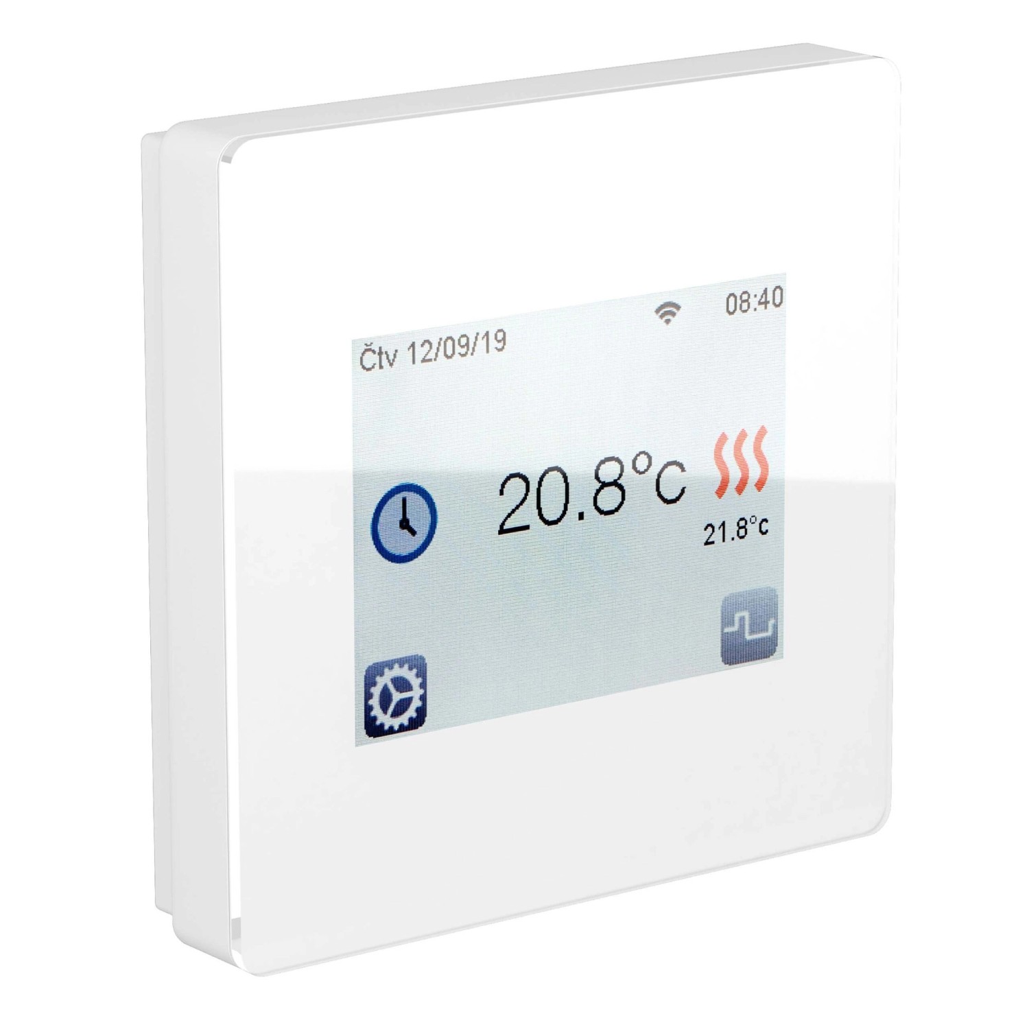Fenix Thermostat TFT Wifi Weiß mit Touchdisplay App Steuerbar Fenix Thermostat TFT Wifi Weiß mit Touchdisplay App Steuerbar von FENIX