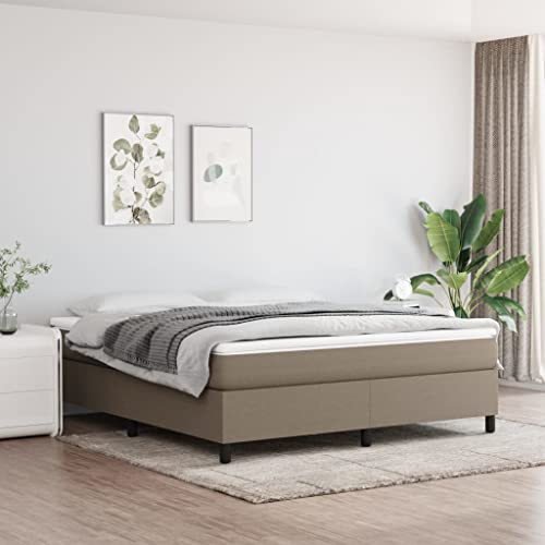 FENLAX Bettgestell Boxspringbett Daybed für Schlafzimmer Gästezimmer Jugendbett Plattformbettrahmen Stauraumbett Eleganten und Zeitlosen Design Taupe 203x180x35 cm FENLAX Bettgestell Boxspringbett Daybed für Schlafzimmer Gästezimmer Jugendbett Plattformbettrahmen Stauraumbett Eleganten und Zeitlosen Design Taupe 203x180x35 cm von FENLAX