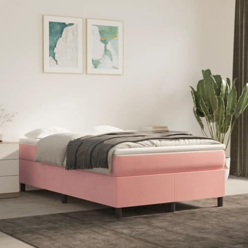 FENLAX Bettgestell Boxspringbett Samt Daybed für Schlafzimmer Gästezimmer Jugendbett Plattformbettrahmen Stauraumbett Eleganten und Zeitlosen Design Rosa 203x120x35 cm FENLAX Bettgestell Boxspringbett Samt Daybed für Schlafzimmer Gästezimmer Jugendbett Plattformbettrahmen Stauraumbett Eleganten und Zeitlosen Design Rosa 203x120x35 cm von FENLAX