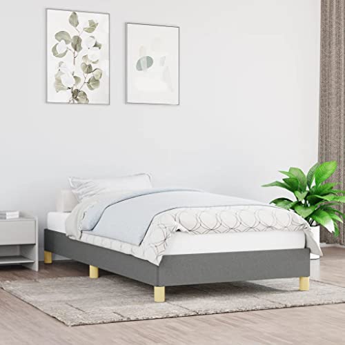 FENLAX Bettgestell Daybed für Schlafzimmer Gästezimmer Modern Stoffbett Jugendbett Plattformbettrahmen Stauraumbett Eleganten und Zeitlosen Design Dunkelgrau 203x83x25 cm FENLAX Bettgestell Daybed für Schlafzimmer Gästezimmer Modern Stoffbett Jugendbett Plattformbettrahmen Stauraumbett Eleganten und Zeitlosen Design Dunkelgrau 203x83x25 cm von FENLAX