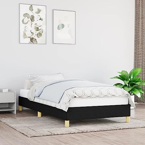 FENLAX Bettgestell Daybed für Schlafzimmer Gästezimmer Modern Stoffbett Jugendbett Plattformbettrahmen Stauraumbett Eleganten und Zeitlosen Design Schwarz 203x83x25 cm FENLAX Bettgestell Daybed für Schlafzimmer Gästezimmer Modern Stoffbett Jugendbett Plattformbettrahmen Stauraumbett Eleganten und Zeitlosen Design Schwarz 203x83x25 cm von FENLAX