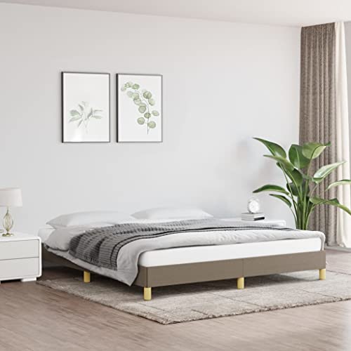 FENLAX Bettgestell Daybed für Schlafzimmer Gästezimmer Modern Stoffbett Jugendbett Plattformbettrahmen Stauraumbett Eleganten und Zeitlosen Design Taupe 203x183x25 cm FENLAX Bettgestell Daybed für Schlafzimmer Gästezimmer Modern Stoffbett Jugendbett Plattformbettrahmen Stauraumbett Eleganten und Zeitlosen Design Taupe 203x183x25 cm von FENLAX
