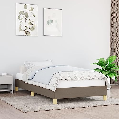 FENLAX Bettgestell Daybed für Schlafzimmer Gästezimmer Modern Stoffbett Jugendbett Plattformbettrahmen Stauraumbett Eleganten und Zeitlosen Design Taupe 203x83x25 cm FENLAX Bettgestell Daybed für Schlafzimmer Gästezimmer Modern Stoffbett Jugendbett Plattformbettrahmen Stauraumbett Eleganten und Zeitlosen Design Taupe 203x83x25 cm von FENLAX