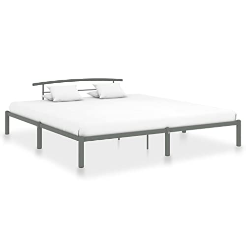 FENLAX Bettgestell aus Metall Daybed für Schlafzimmer Gästezimmer Plattformbettrahmen Stauraumbett Jugendbett Eleganten und Zeitlosen Design Grau 210x210x63 cm FENLAX Bettgestell aus Metall Daybed für Schlafzimmer Gästezimmer Plattformbettrahmen Stauraumbett Jugendbett Eleganten und Zeitlosen Design Grau 210x210x63 cm von FENLAX