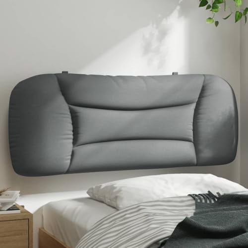 FENLAX Bettkopfteil Kopfteil-Kissen mit PP-Fasern Polsterbett-Kopfteils Hervorragende Rückenlehne Innenmöbel Vielseitige Montage Klassischen Design Hellgrau 110x15x48 cm von FENLAX