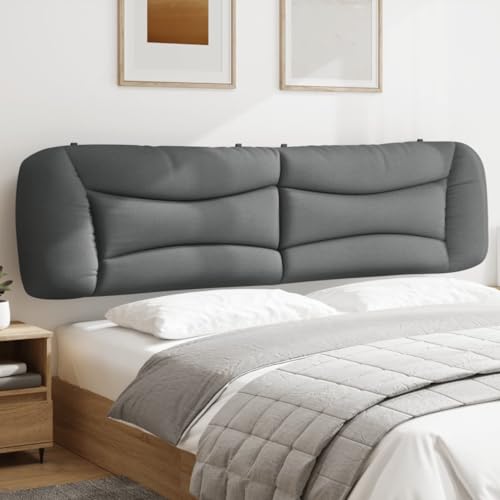 FENLAX Bettkopfteil Kopfteil-Kissen mit PP-Fasern Polsterbett-Kopfteils Hervorragende Rückenlehne Innenmöbel Vielseitige Montage Klassischen Design Hellgrau 210x15x48 cm von FENLAX