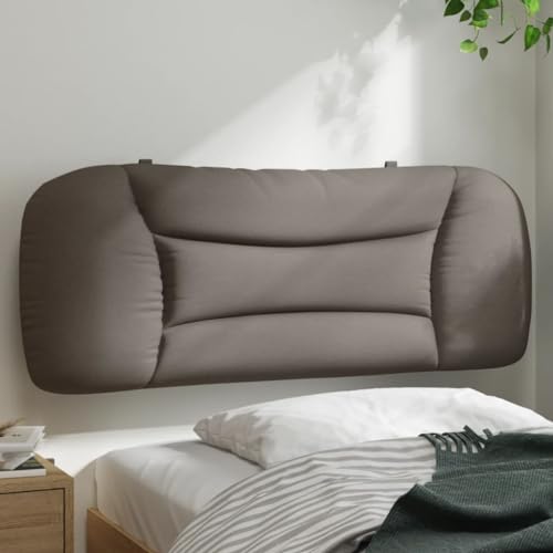 FENLAX Bettkopfteil Kopfteil-Kissen mit PP-Fasern Polsterbett-Kopfteils Hervorragende Rückenlehne Innenmöbel Vielseitige Montage Klassischen Design Taupe 110x15x48 cm von FENLAX