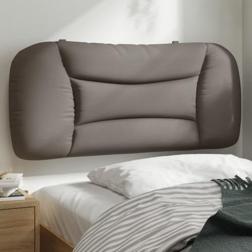 FENLAX Bettkopfteil Kopfteil-Kissen mit PP-Fasern Polsterbett-Kopfteils Hervorragende Rückenlehne Innenmöbel Vielseitige Montage Klassischen Design Taupe 90x15x48 cm von FENLAX