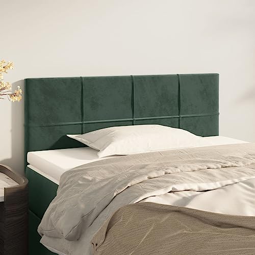 FENLAX Bettkopfteil Samt Polsterbett-Kopfteils Schlafzimmerdekor Betthaupt Pflegeleicht Bettzubehör Höhenverstellbar Innenmöbel Klassischen Design Dunkelgrün 80x5x78/88 cm FENLAX Bettkopfteil Samt Polsterbett-Kopfteils Schlafzimmerdekor Betthaupt Pflegeleicht Bettzubehör Höhenverstellbar Innenmöbel Klassischen Design Dunkelgrün 80x5x78/88 cm von FENLAX