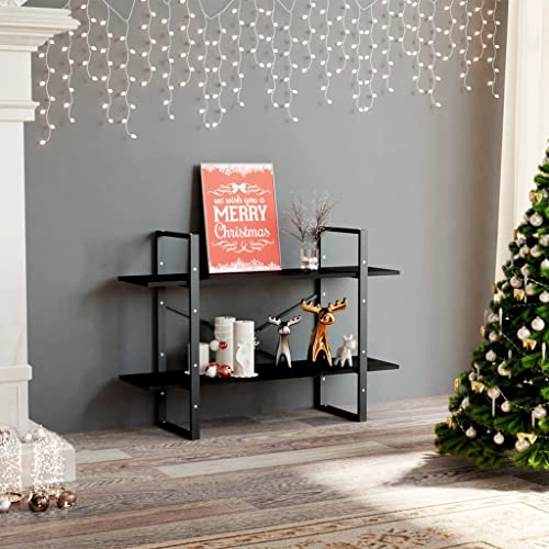 FENLAX Bücherregal aus Holz mit 2 Geräumigen Fächern Büroregal Aufbewahrungsregal Seitenschrank Wohnzimmerschrank Hochregal Raumteiler Reichlich Stauraum Schwarz 100x30x70 cm FENLAX Bücherregal aus Holz mit 2 Geräumigen Fächern Büroregal Aufbewahrungsregal Seitenschrank Wohnzimmerschrank Hochregal Raumteiler Reichlich Stauraum Schwarz 100x30x70 cm von FENLAX