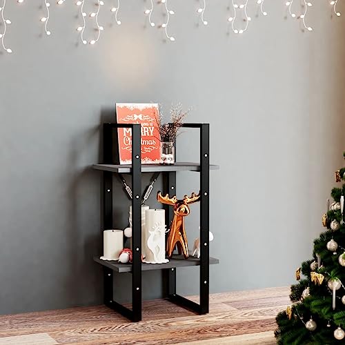 FENLAX Bücherregal aus Holz mit 2 Geräumigen Fächern Büroregal Seitenschrank Aufbewahrungsregal Wohnzimmerschrank Hochregal Raumteiler Reichlich Stauraum Grau 40x30x70 cm FENLAX Bücherregal aus Holz mit 2 Geräumigen Fächern Büroregal Seitenschrank Aufbewahrungsregal Wohnzimmerschrank Hochregal Raumteiler Reichlich Stauraum Grau 40x30x70 cm von FENLAX