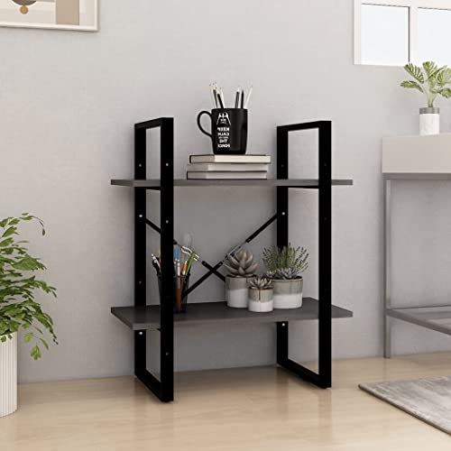 FENLAX Bücherregal aus Holz mit 2 Geräumigen Fächern Büroregal Seitenschrank Aufbewahrungsregal Wohnzimmerschrank Hochregal Raumteiler Reichlich Stauraum Grau 60x30x70 cm FENLAX Bücherregal aus Holz mit 2 Geräumigen Fächern Büroregal Seitenschrank Aufbewahrungsregal Wohnzimmerschrank Hochregal Raumteiler Reichlich Stauraum Grau 60x30x70 cm von FENLAX
