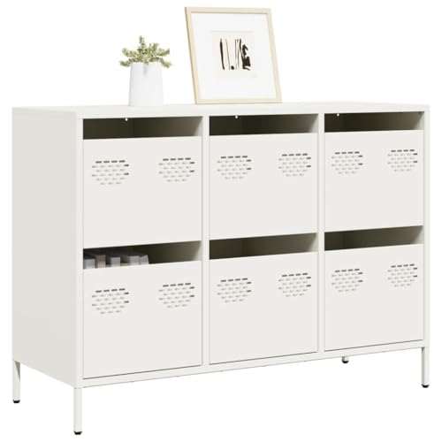 FENLAX Buffetschrank Stilvollen Sideboard Standschrank Aufbewahrungsschrank Beistellschrank Aufbewahrungsmöbel Flurschrank Wohnzimmerschränke Reichlich Stauraum Weiß 101,5x39x73,5 cm FENLAX Buffetschrank Stilvollen Sideboard Standschrank Aufbewahrungsschrank Beistellschrank Aufbewahrungsmöbel Flurschrank Wohnzimmerschränke Reichlich Stauraum Weiß 101,5x39x73,5 cm von FENLAX