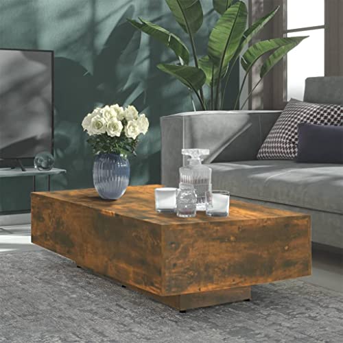 FENLAX Couchtisch aus Holzwerkstoff 115x60x31 cm Räuchereiche Wohnzimmer Tisch für Couch Center Table Coffetable Stubentisch Wohnzimmertisch Cauchsofa Tisch Modern FENLAX Couchtisch aus Holzwerkstoff 115x60x31 cm Räuchereiche Wohnzimmer Tisch für Couch Center Table Coffetable Stubentisch Wohnzimmertisch Cauchsofa Tisch Modern von FENLAX