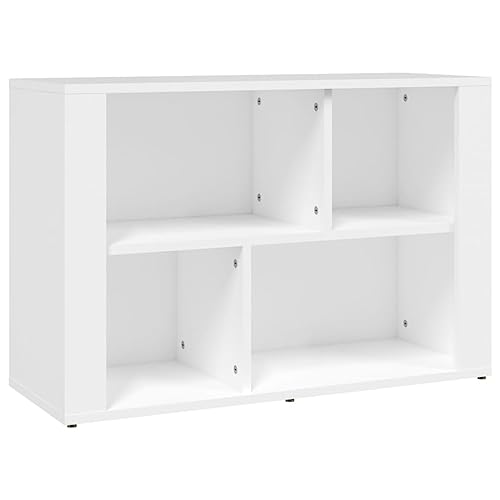FENLAX Holz-Sideboard Beistellschrank Aufbewahrungsschrank Multifunktional Möbelstück für Schlafzimmer Wohnzimmer oder Büro Minimalistische Design Weiß 80x30x54 cm FENLAX Holz-Sideboard Beistellschrank Aufbewahrungsschrank Multifunktional Möbelstück für Schlafzimmer Wohnzimmer oder Büro Minimalistische Design Weiß 80x30x54 cm von FENLAX