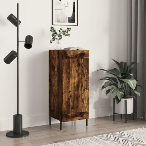 FENLAX Sideboard Kommode Wohnzimmer Sideboard Flur Komodenschrank Für Schlafzimmer Tahta Aparador Beistellschrank 34,5x34x90 cm Räuchereiche von FENLAX