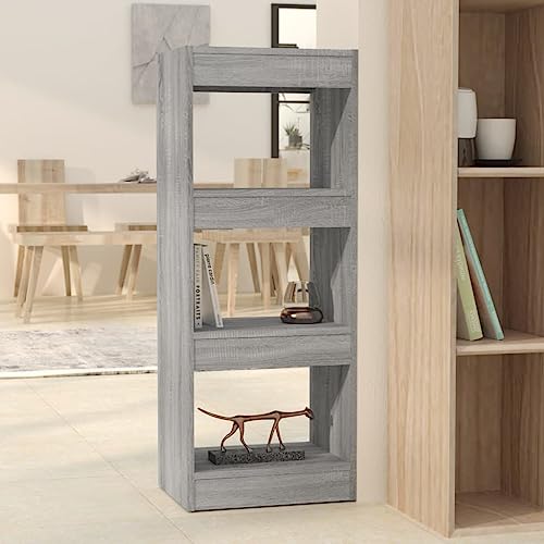 FENLAX Standregal Bücherregal aus Holz mit 3 Geräumigen Fächern Büroregal Aufbewahrungsregal Seitenschrank Hochregal Raumteiler Reichlich Stauraum Grau Sonoma 40x30x103 cm FENLAX Standregal Bücherregal aus Holz mit 3 Geräumigen Fächern Büroregal Aufbewahrungsregal Seitenschrank Hochregal Raumteiler Reichlich Stauraum Grau Sonoma 40x30x103 cm von FENLAX