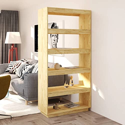 FENLAX Standregal Bücherregal aus Holz mit 5 Geräumigen Fächern Büroregal Aufbewahrungsregal Seitenschrank Hochregal Raumteiler Reichlich Stauraum Beige 80x35x167 cm FENLAX Standregal Bücherregal aus Holz mit 5 Geräumigen Fächern Büroregal Aufbewahrungsregal Seitenschrank Hochregal Raumteiler Reichlich Stauraum Beige 80x35x167 cm von FENLAX