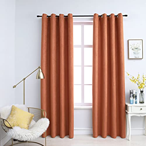 FENLAX Verdunkelungsvorhänge mit Metallösen 2 STK. Rostbraun 140x245 cm Gardinen Verdunkelnd Wohnzimmer Gardinen Vorhänge Wohnzimmer 2er Set Schlafzimmer Vorhang Modern Privatsphäre Schützen FENLAX Verdunkelungsvorhänge mit Metallösen 2 STK. Rostbraun 140x245 cm Gardinen Verdunkelnd Wohnzimmer Gardinen Vorhänge Wohnzimmer 2er Set Schlafzimmer Vorhang Modern Privatsphäre Schützen von FENLAX